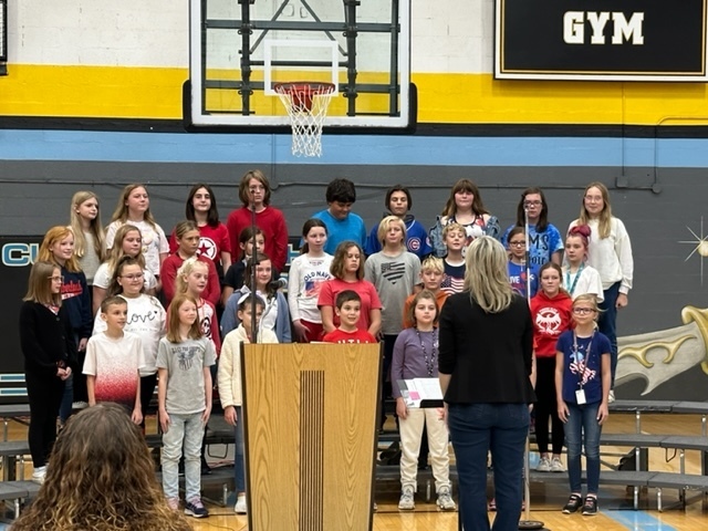 5th & 6th grade choir singing Sing A Song Of America