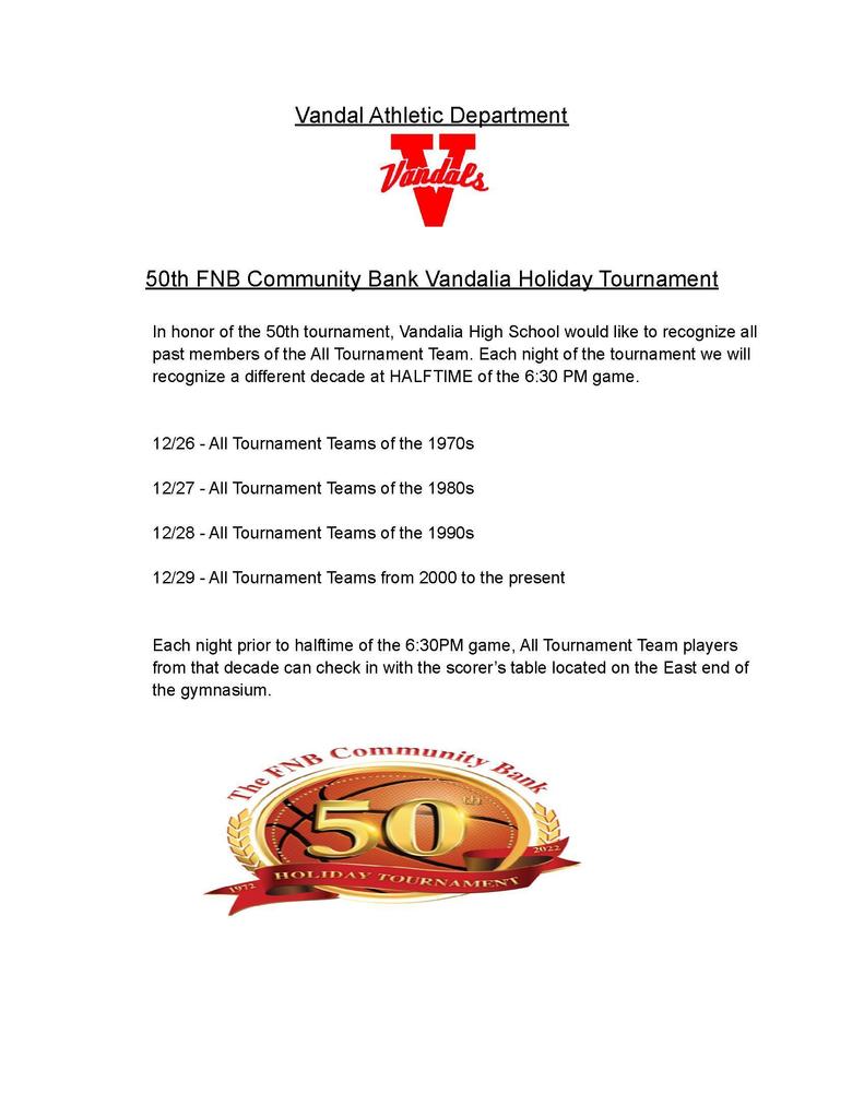 Vandalia Holiday Tournament
